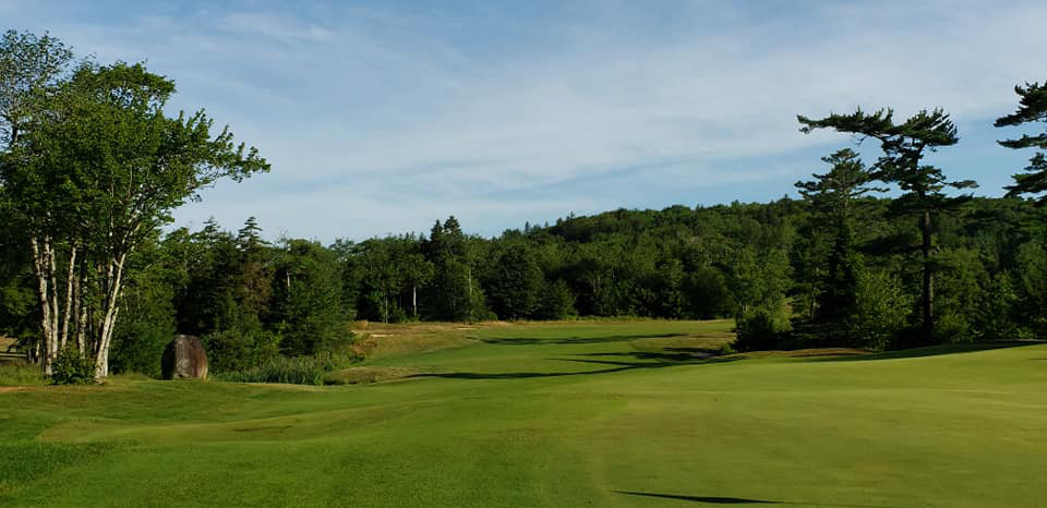 Golfers at golf tournament