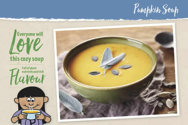 Pumpkin Soup recipe card