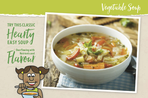 Veggie Soup recipe card